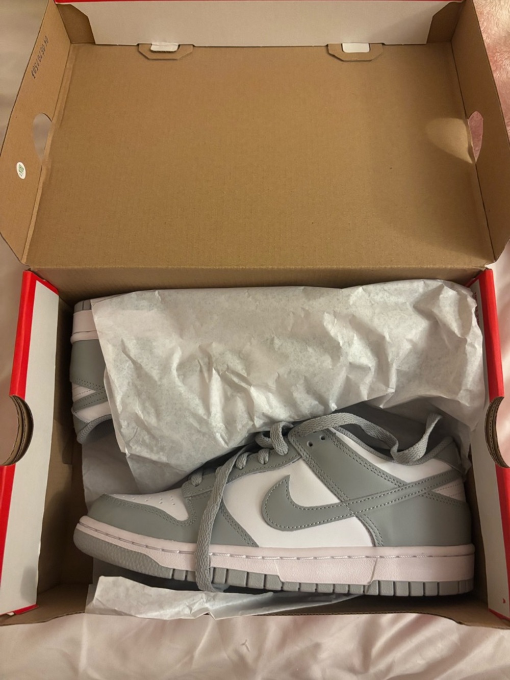 Nike Dunk White Light Smoke Gray